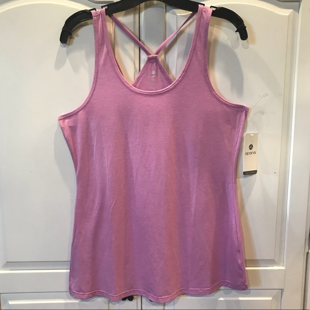 Apana Yoga cross back tank top.